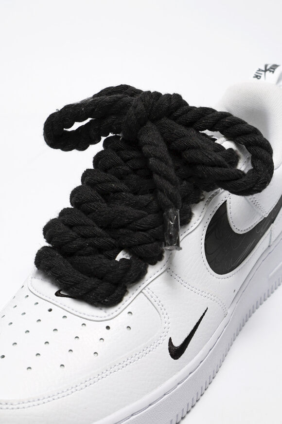 Geflochtene Schnürsenkel 150 cm - Schwarz