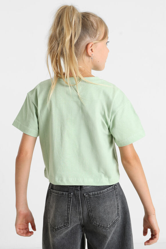 T-shirt crop - vert clair