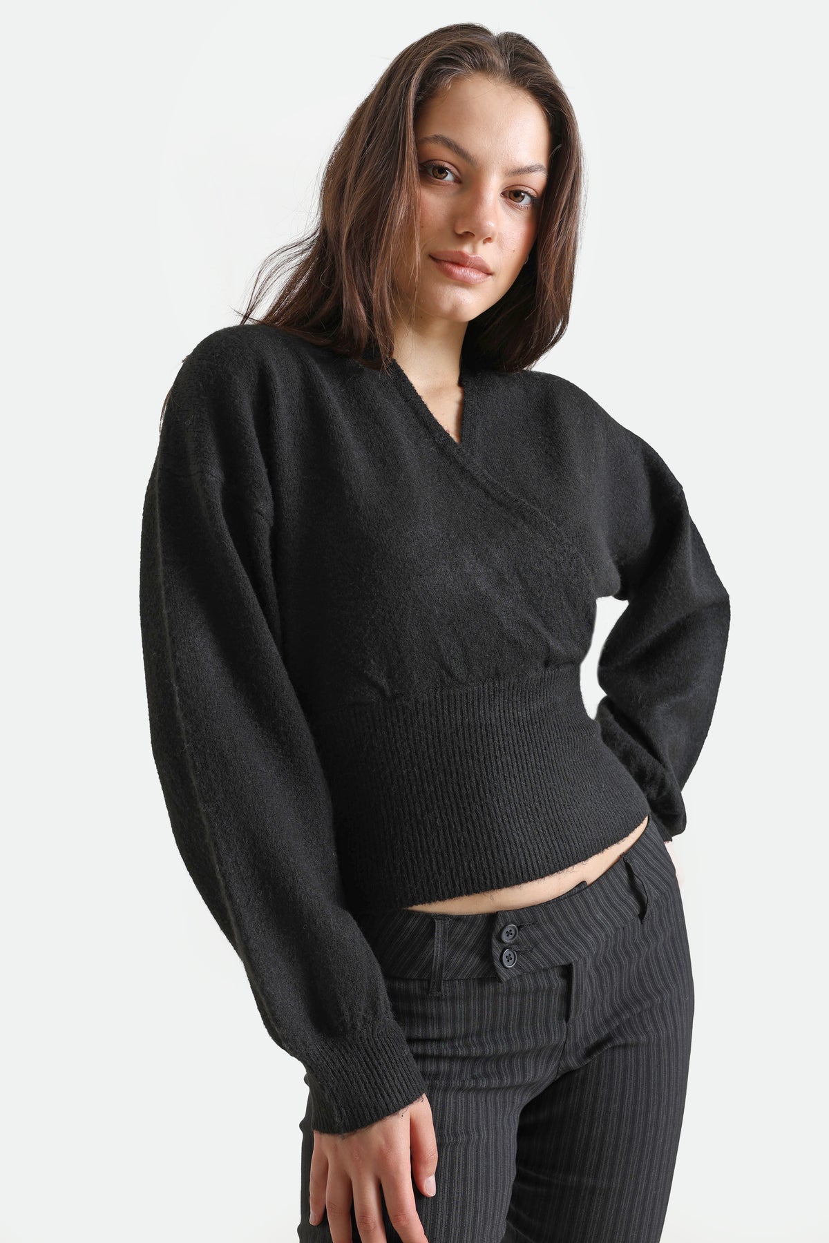 Strickpullover - Schwarz