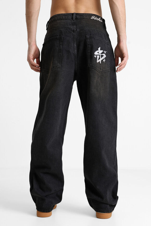 Straight fit jeans - black