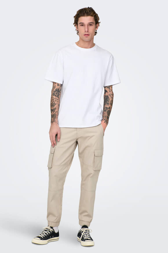 Cam Stage Cuff Cargohose L32 - Silver Lining