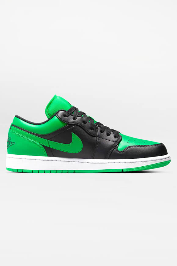 Air Jordan 1 Sneaker - Black + Lucky Green + White