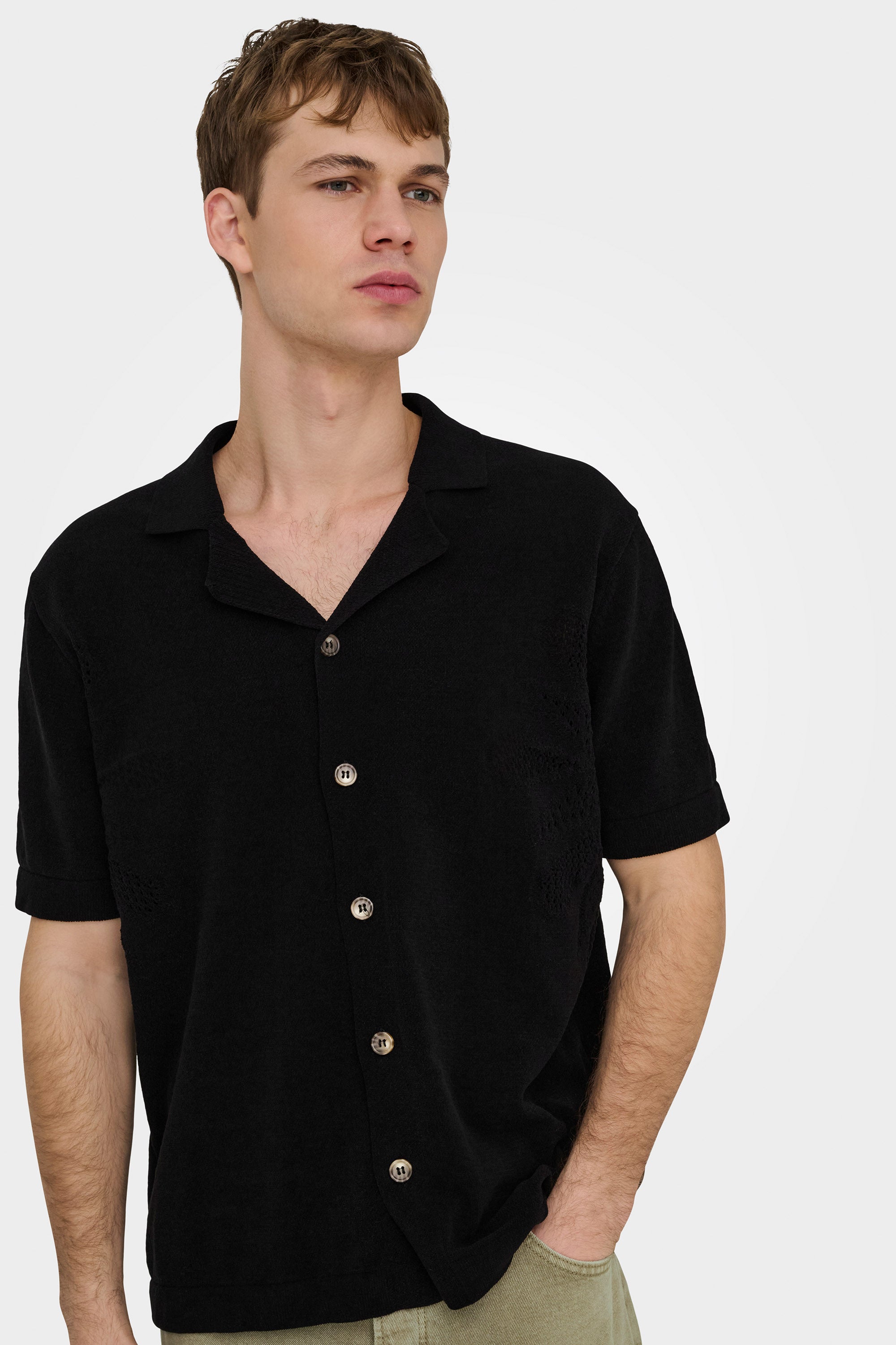 ONSJAM chemise en velours côtelé - Black