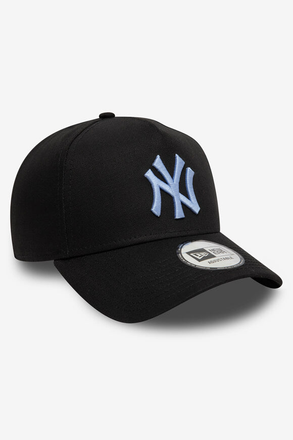 Snapback Cap - Black + Light Blue