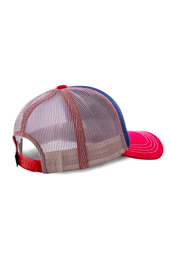 Trucker Cap / Snapback - Navy + Red + Grey