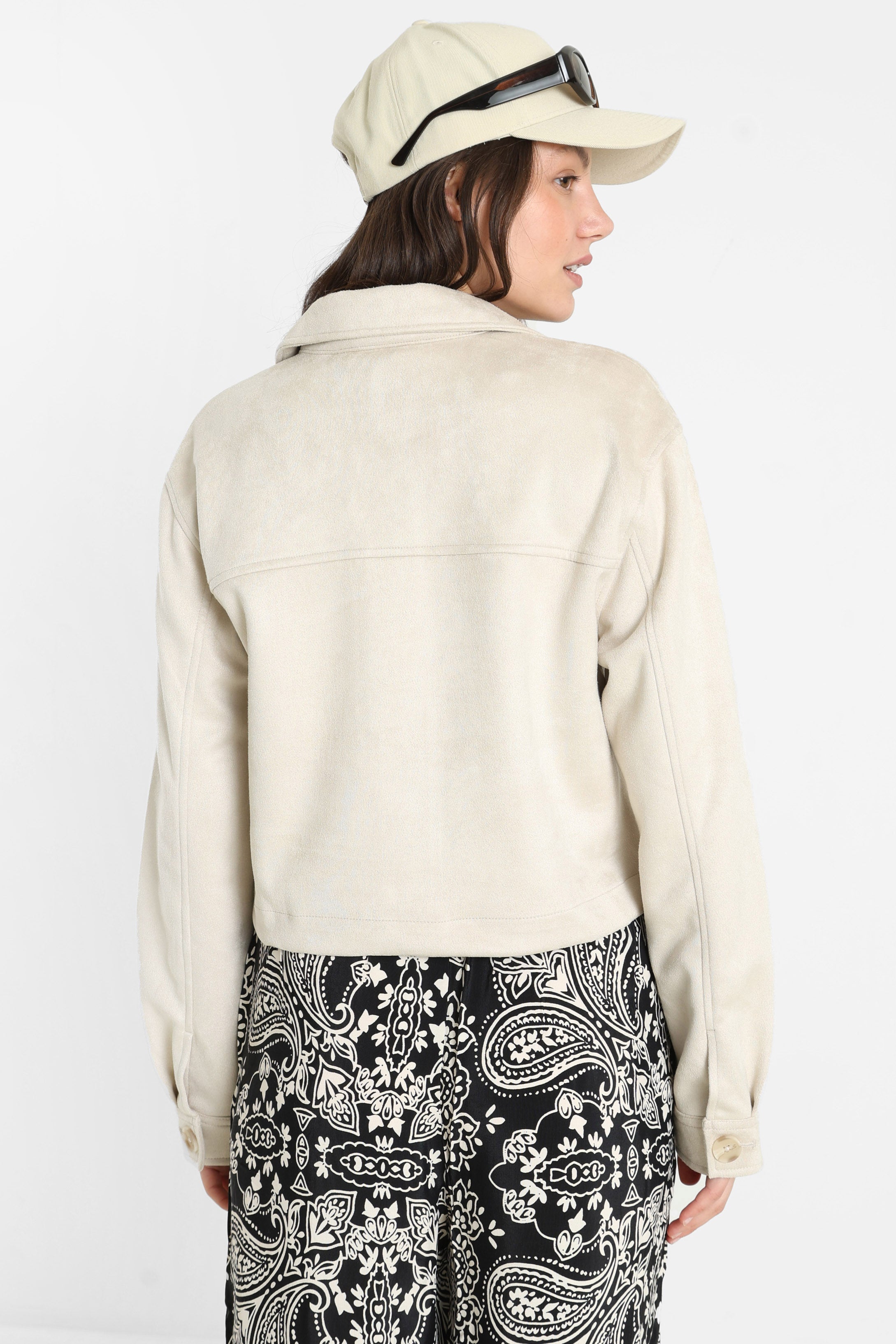 ONLBELICIA Kunstwildleder Jacke - Pumice Stone