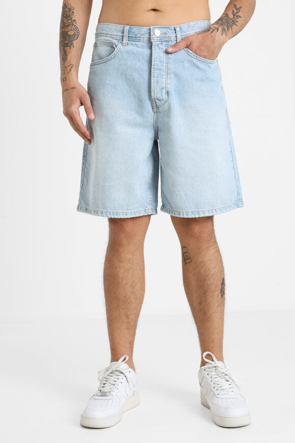 Shorts in denim sbiadito - Light Blue Denim