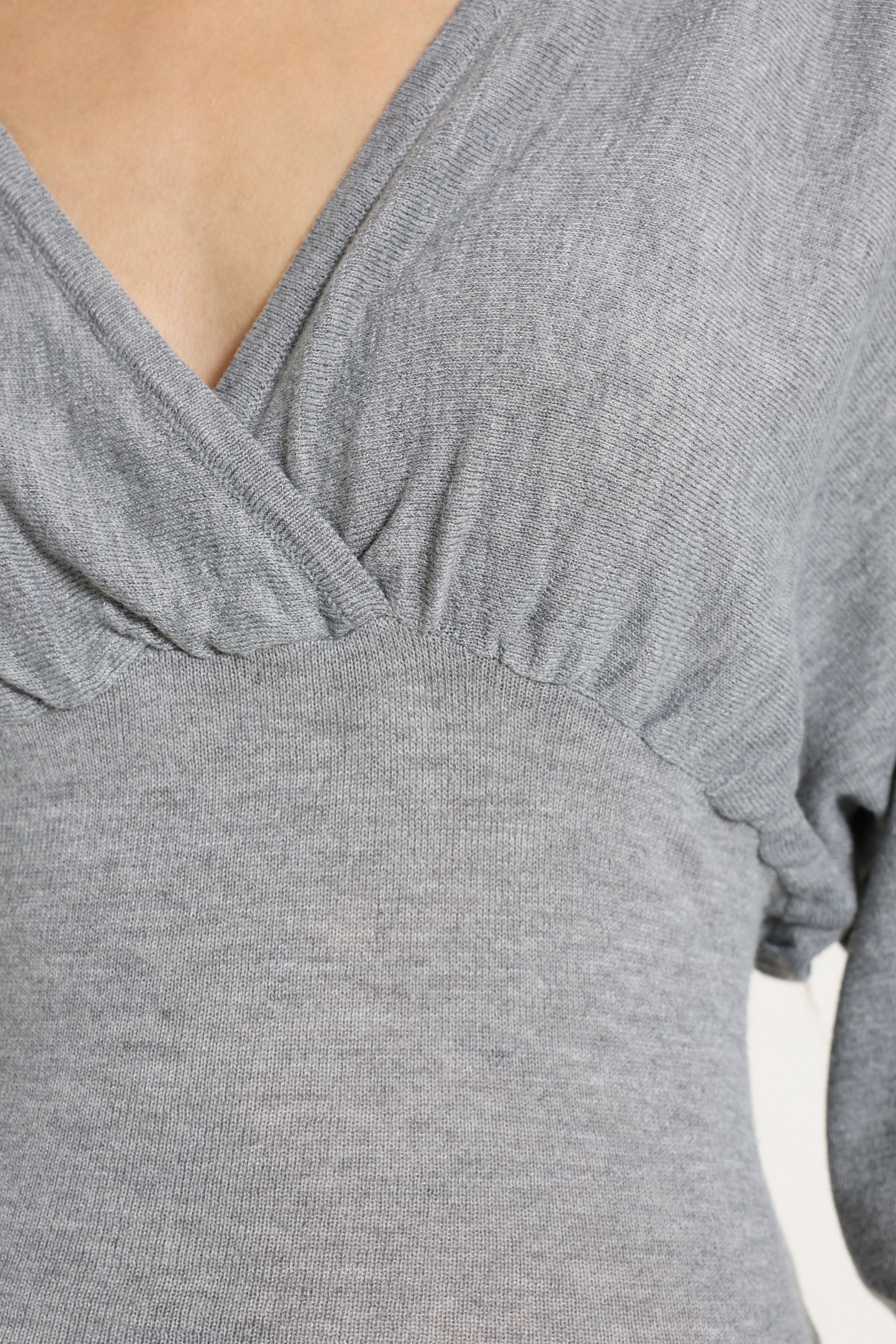 Fine knit sweater - Heather Grey