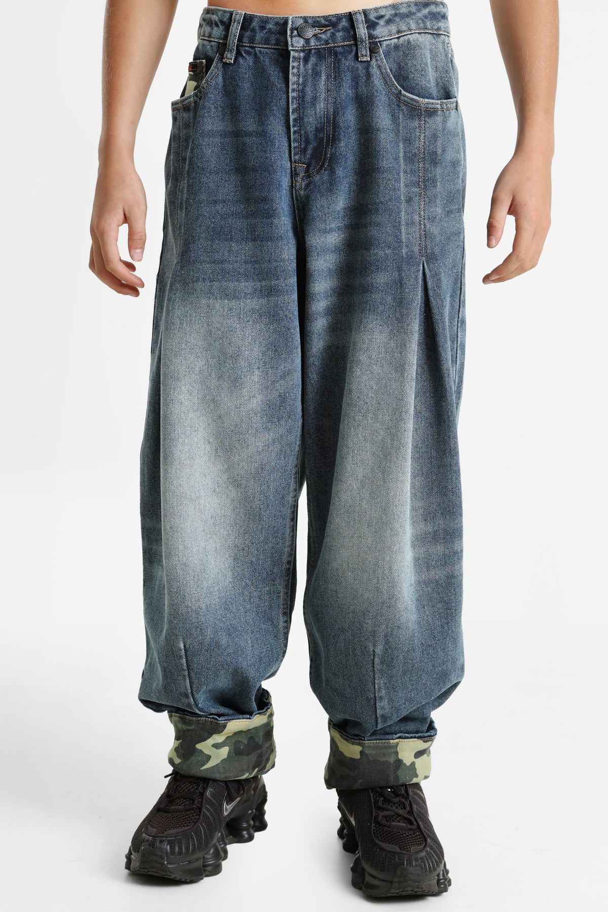Jean baggy fit - Bleu délavé
