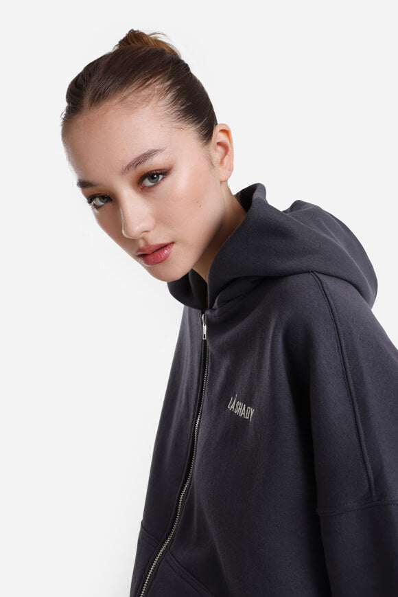 Sweat à capuche oversize - Gris foncé