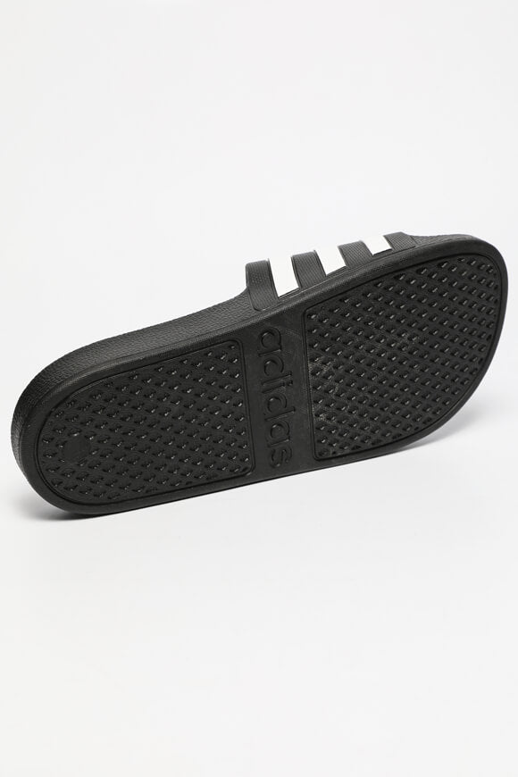Adilette Aqua Pantoletten - Core Schwarz + Weiss