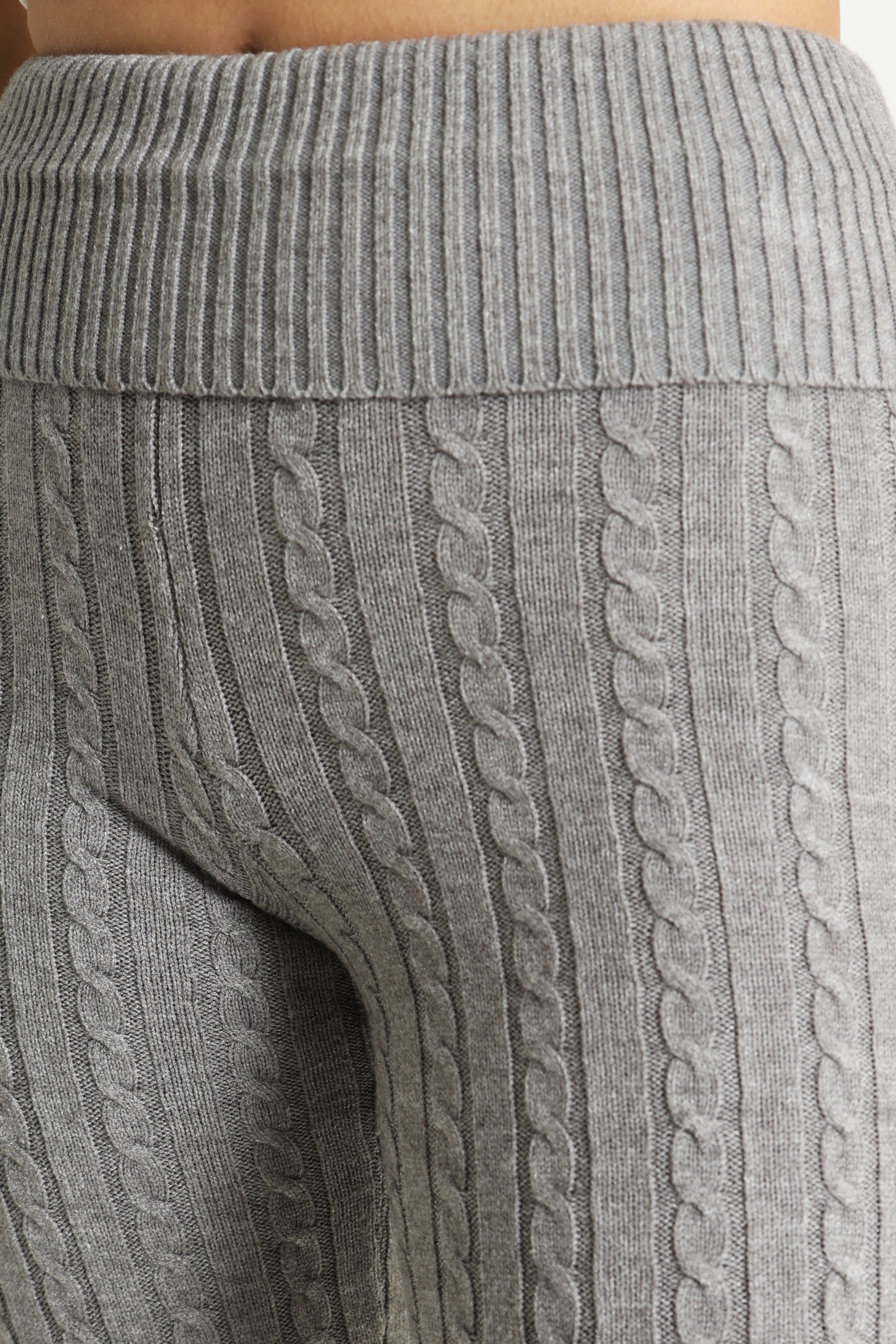 Strickhose - Grau meliert