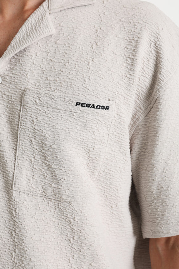 Acado strukturiertes Hemd - Pearl Grey