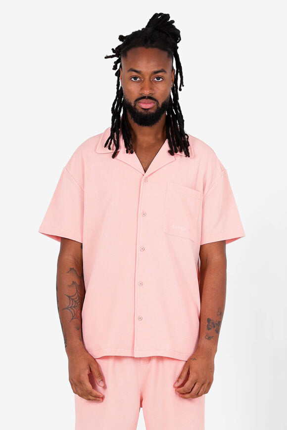 Camicia in seersucker - Salmone