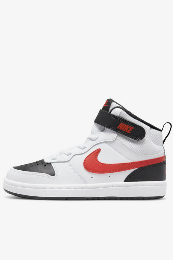 Court Borough 2 Kids Sneaker - White + Black + Red