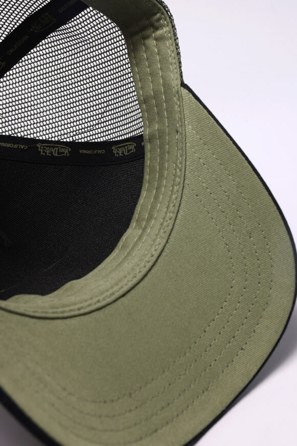 Trucker Cap / Snapback - Black + Olive
