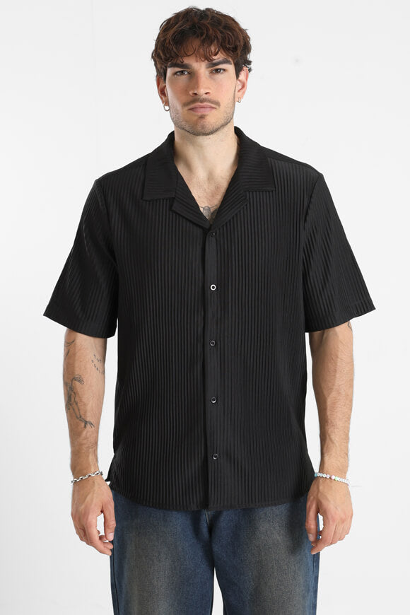 Camicia a pieghe - Nero