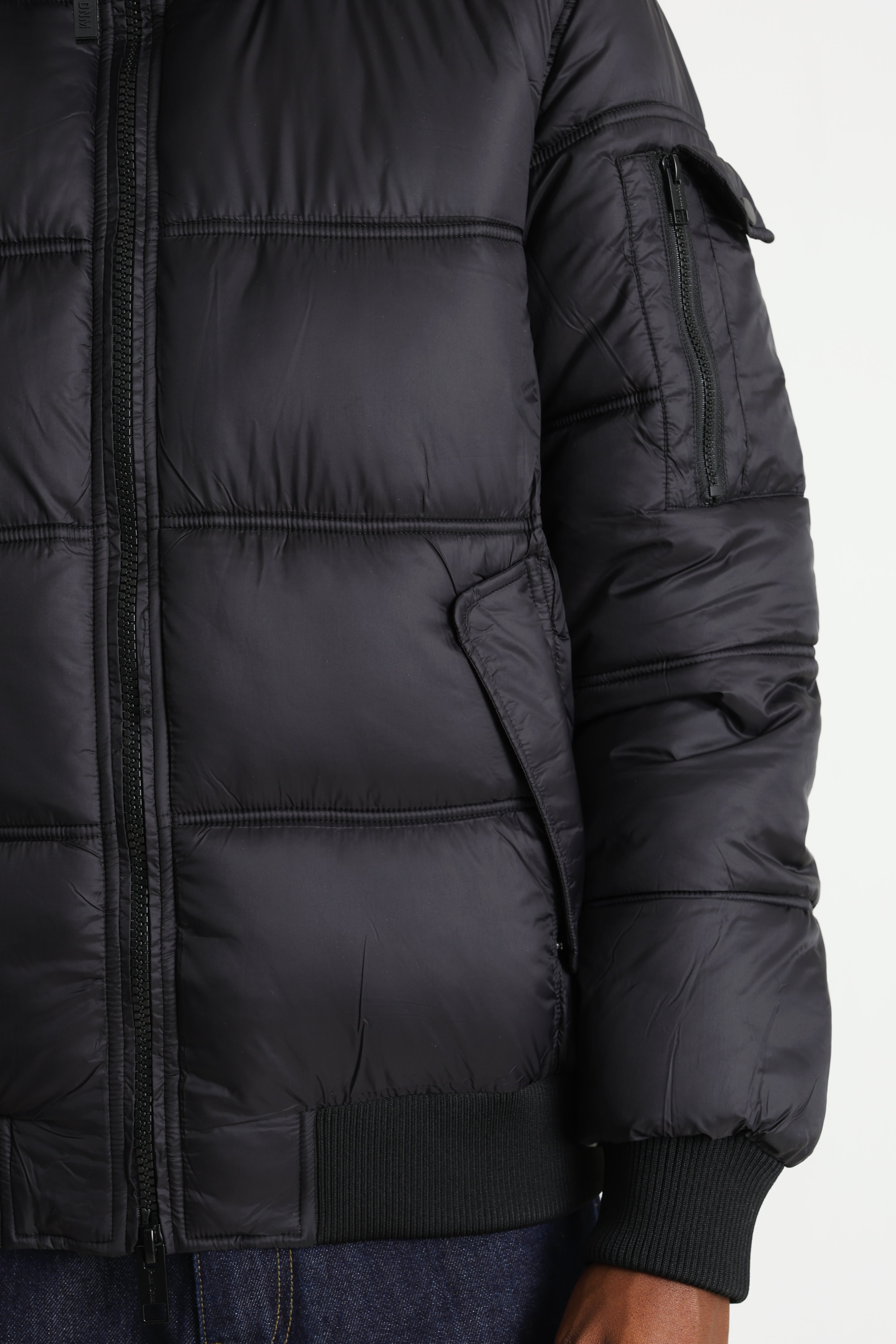 Blouson Bomber Puffer - Noir
