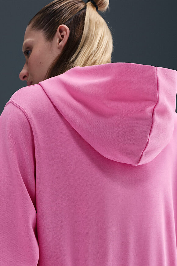 Felpa ampia Chill Terry con zip e cappuccio - Playful Pink