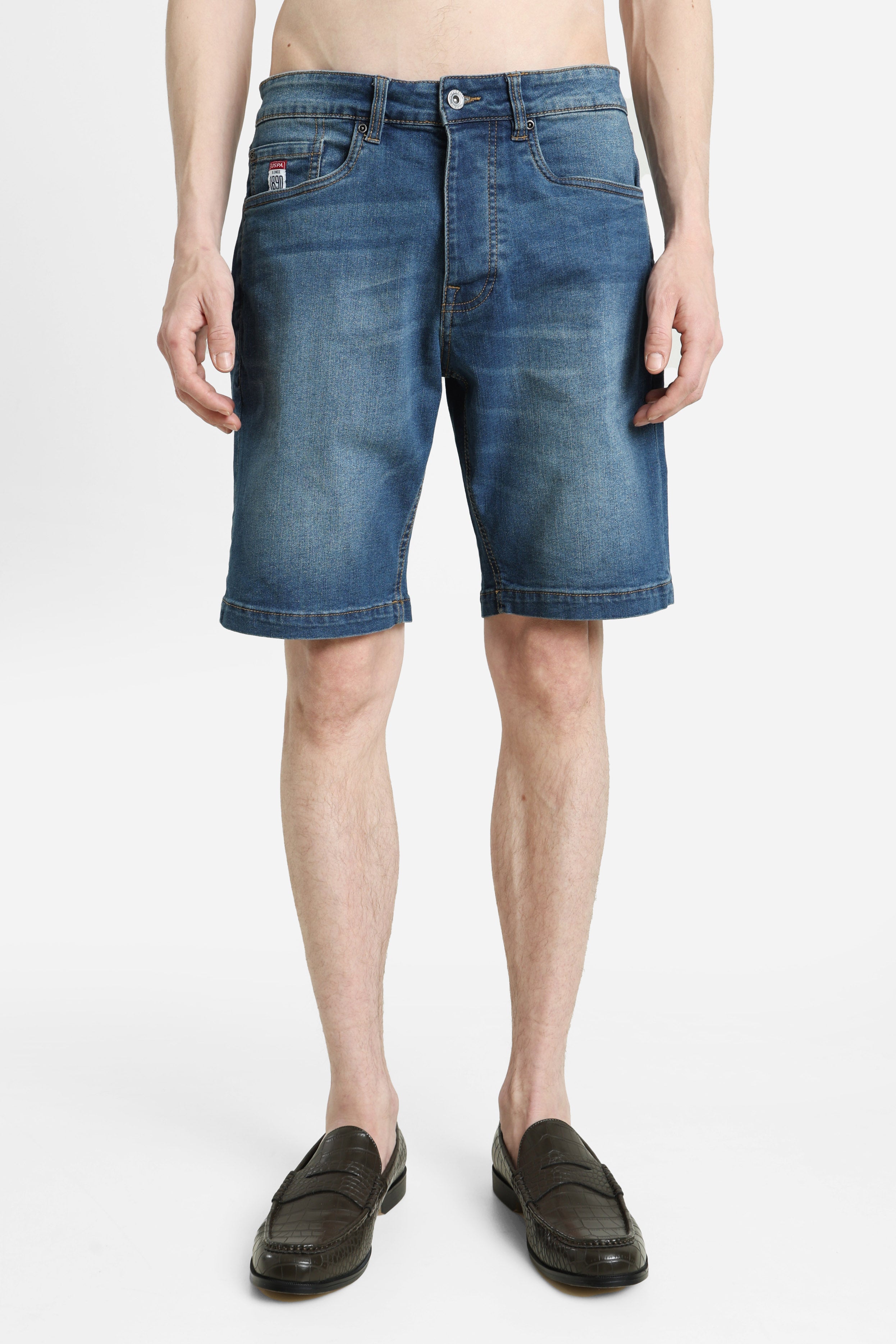 Jeansshorts - Medium Wash