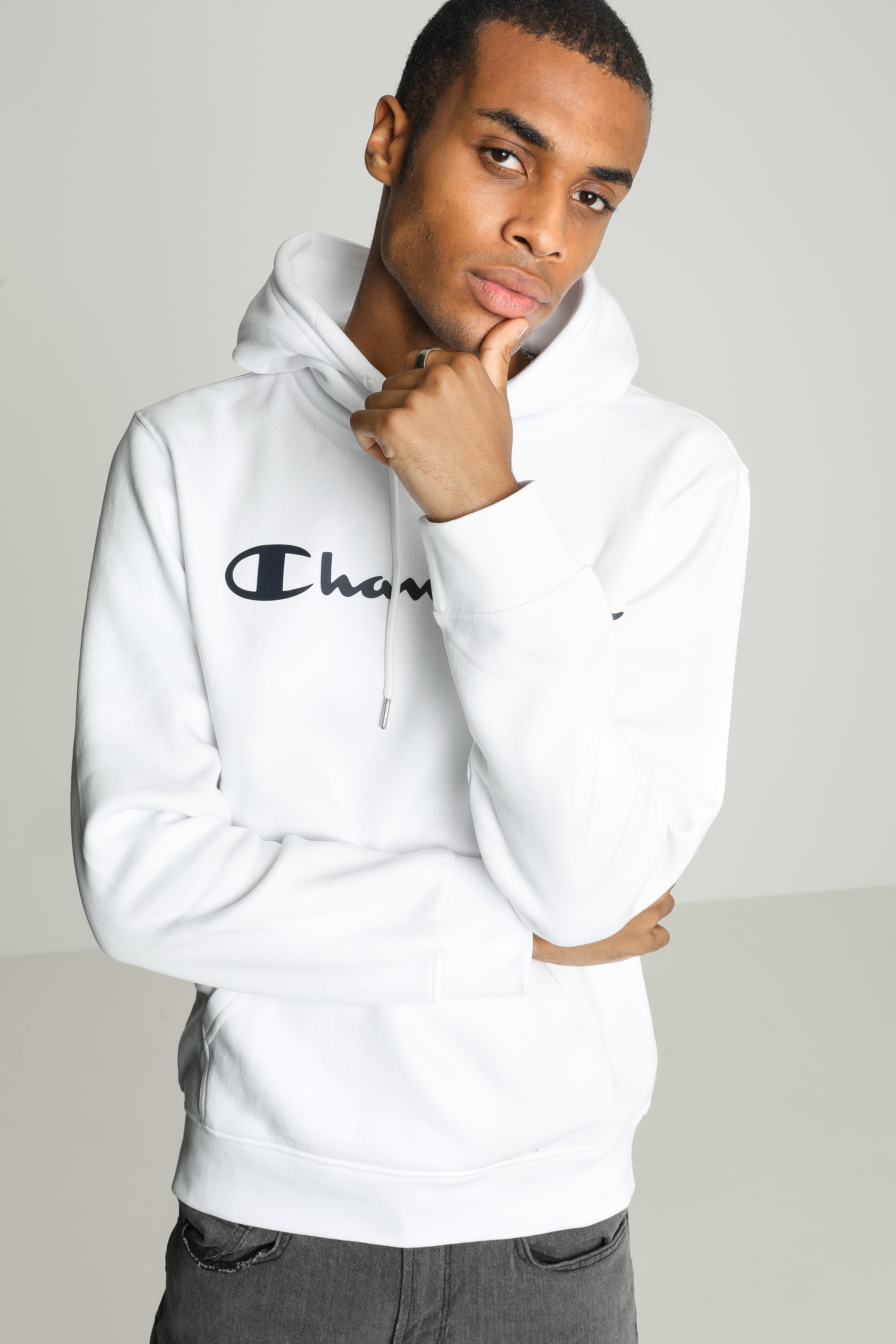 Hooded sweatshirt - white