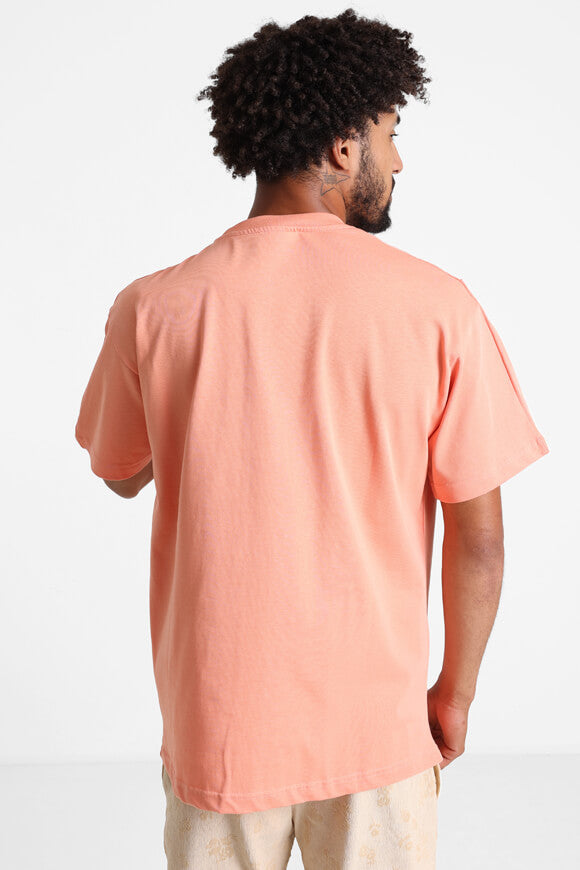 Maglietta Heart - Rosa salmone + nero