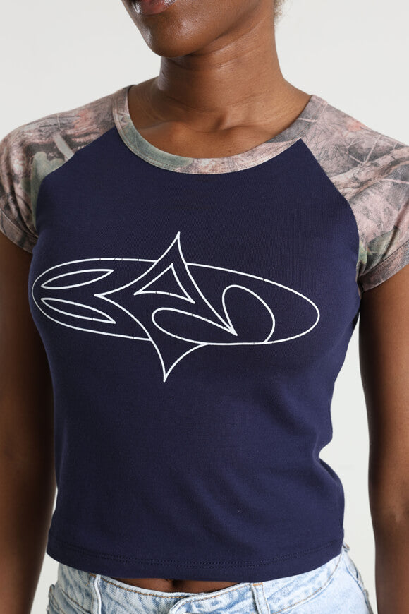 Hunter Crop T-Shirt - Navy