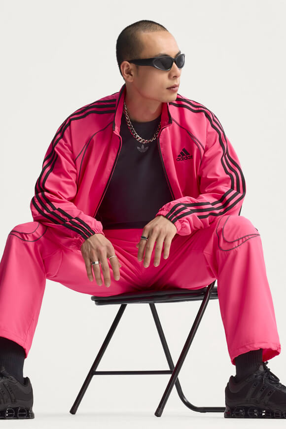 Teamgeist Adicolor Trainingsjacke - Lucid Pink + Black