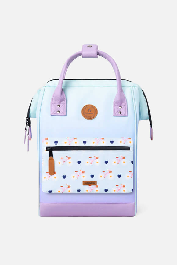Mykonos backpack 18L - Tie and Dye Purple + Green