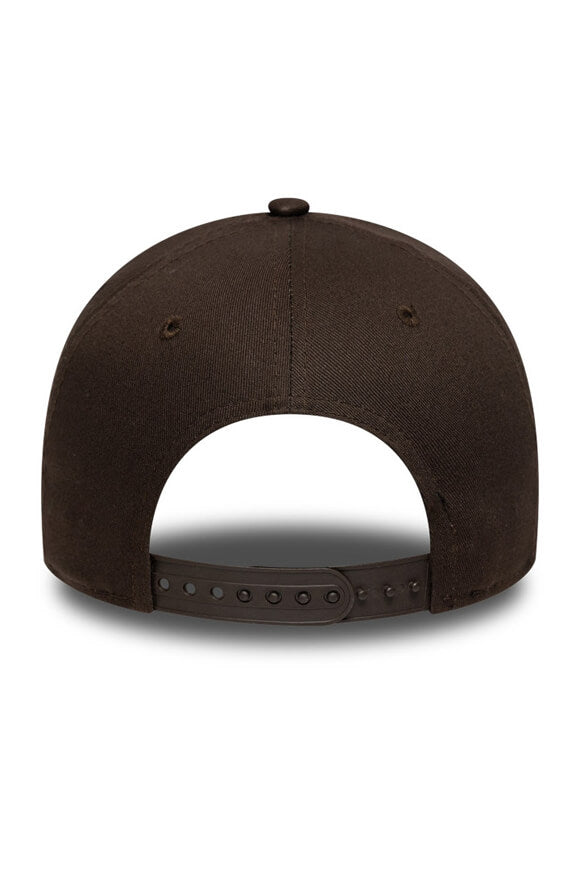 Snapback Cap - Dark Brown + White