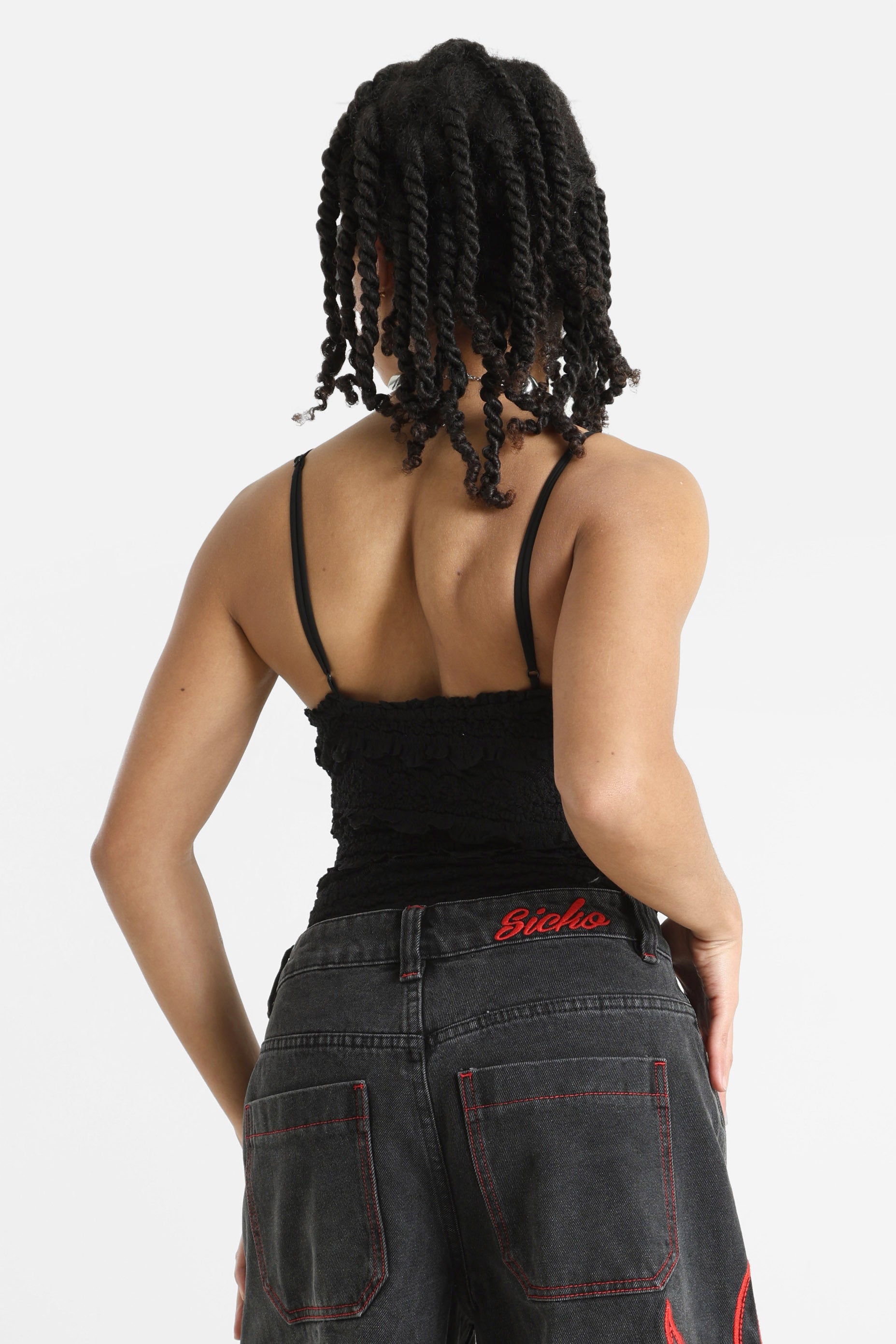 Spitzen-Body - Black