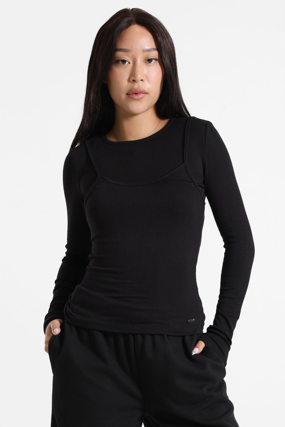 Langarmshirt - Black