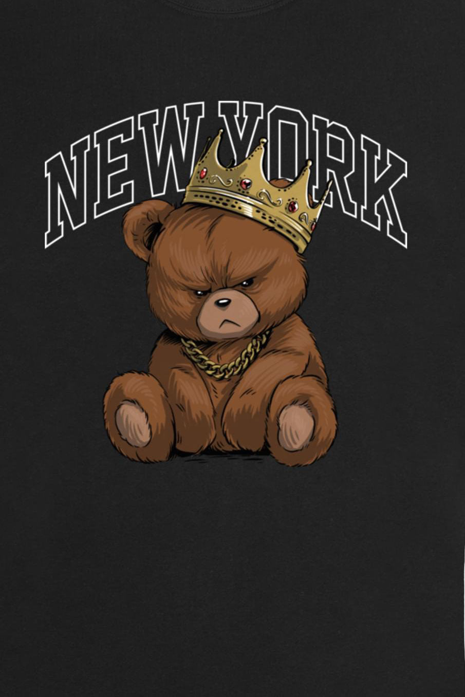 NY Crownes Bear T-Shirt - Black