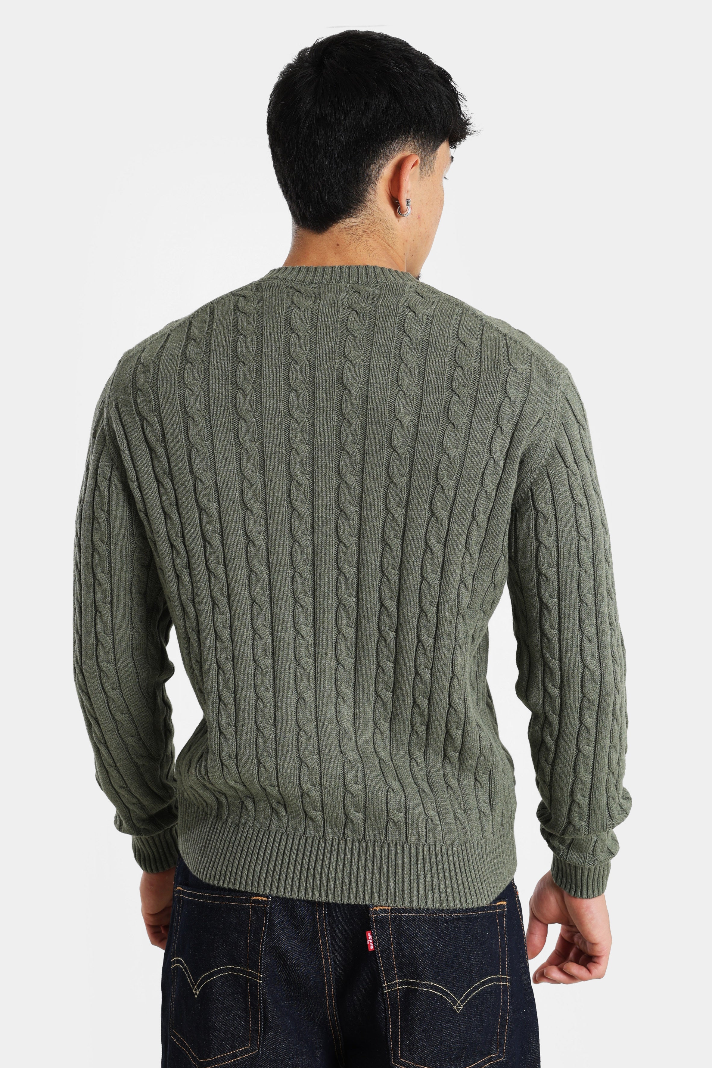 Bert pull en tricot - Olive Heather