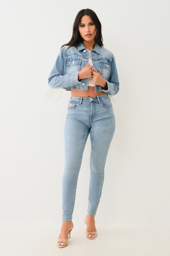 Crop denim jacket - Nora