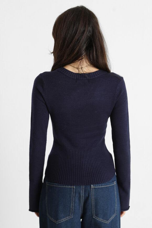 Strickpullover - Marineblau