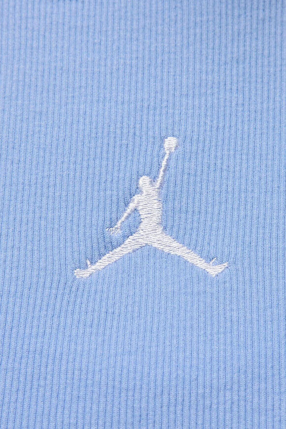 Ribbed crop tank top - aluminum