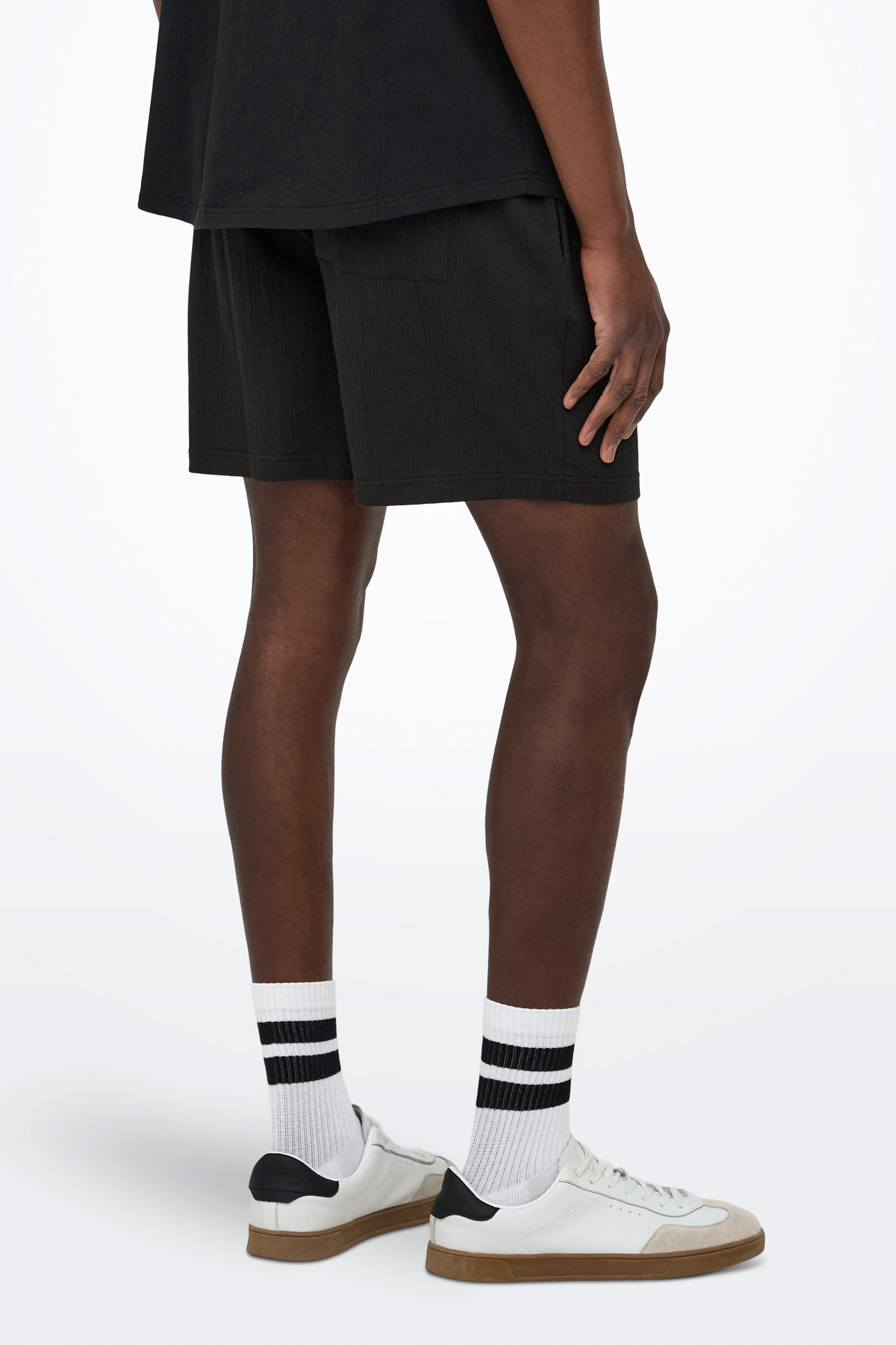 ONSEDDIE Strukturierte Stoffshorts - Black
