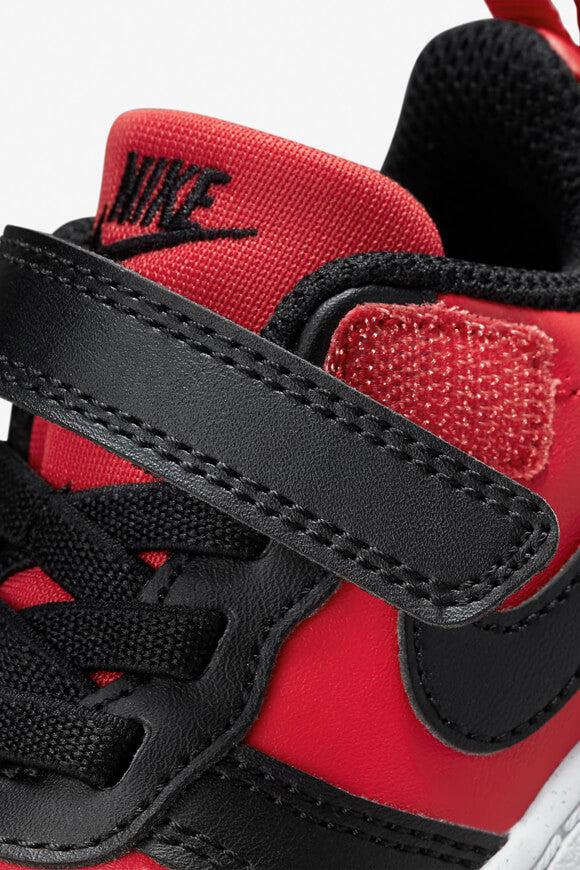 Baskets pour bébé Court Borough Recraft - Rouge Universitaire + Noir