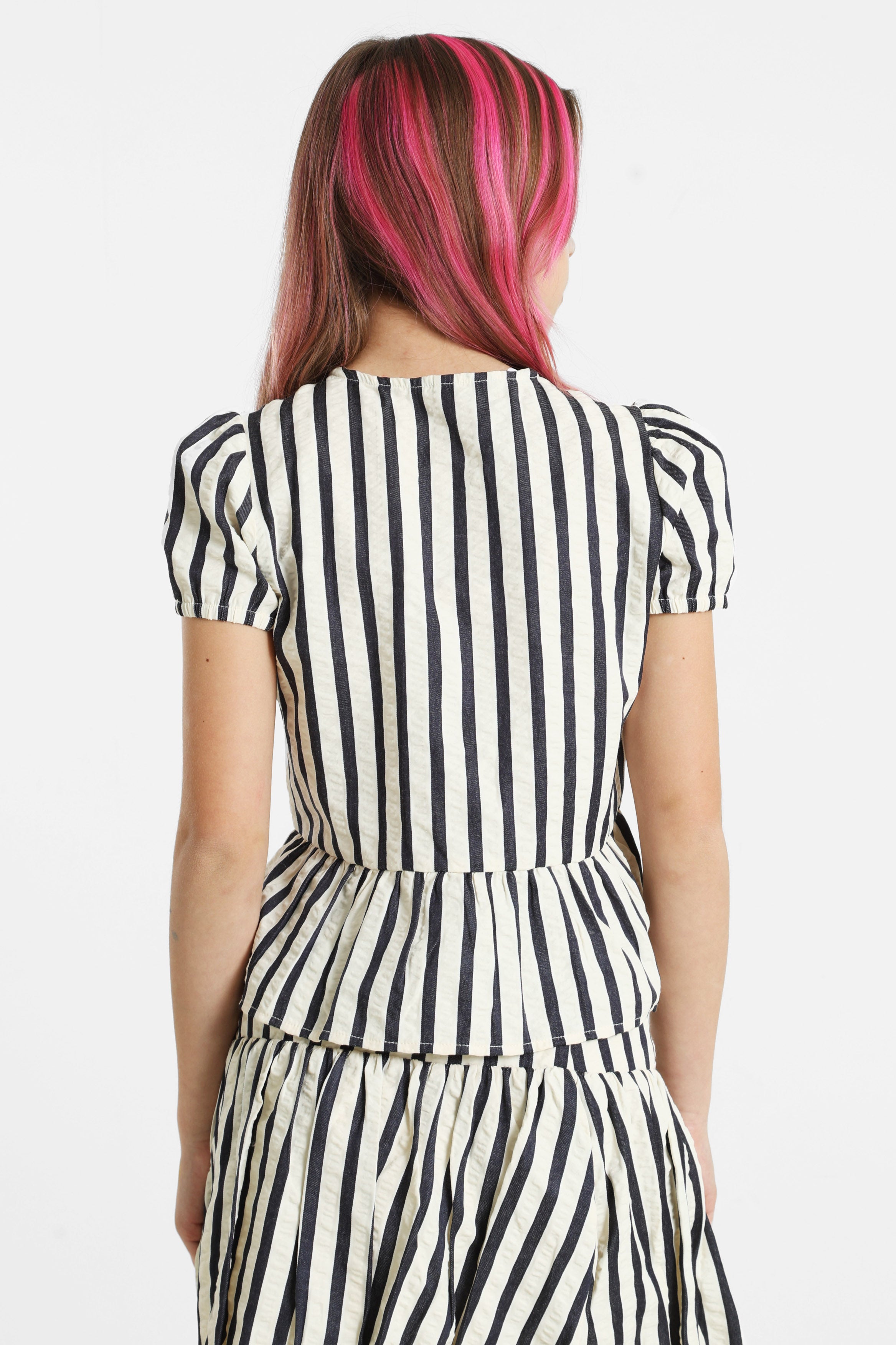KOGMILANI Bluse aus Seersucker - Night Sky