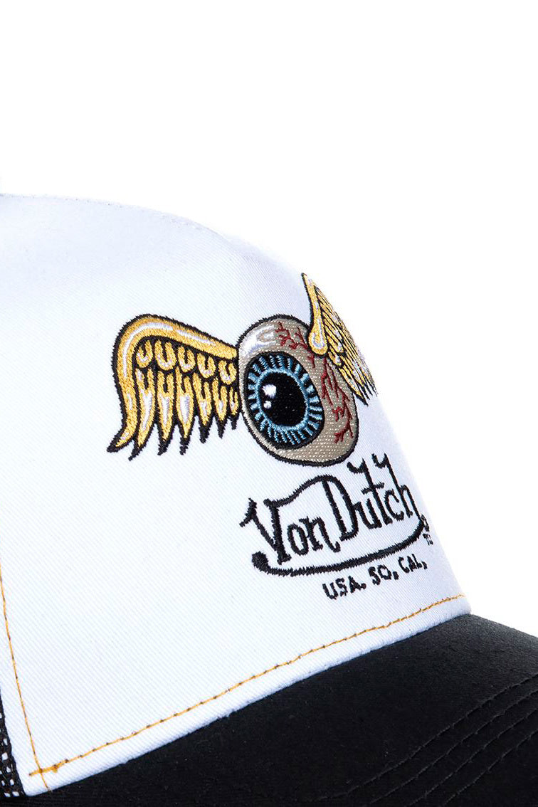 Casquette trucker / snapback - Black + White