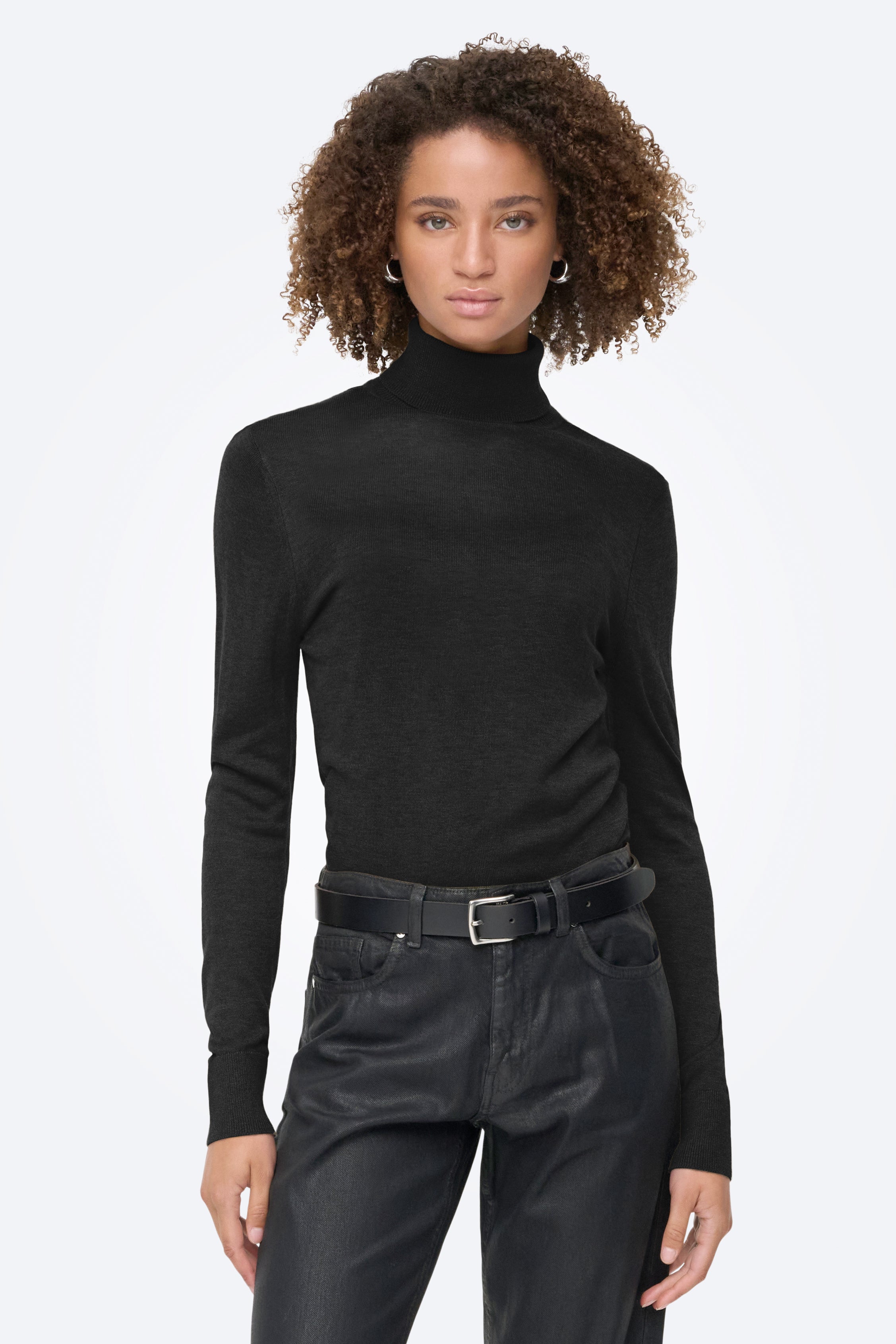 ONLVIENNA fine knit sweater - black