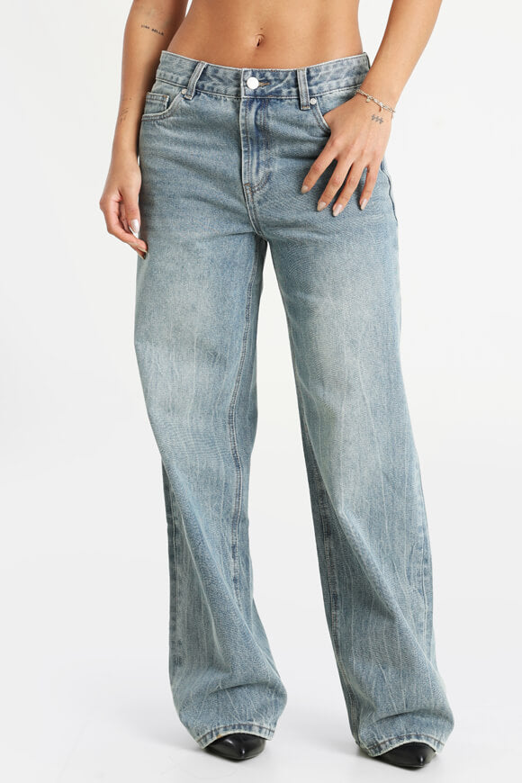 Baggy jeans - Washed blue