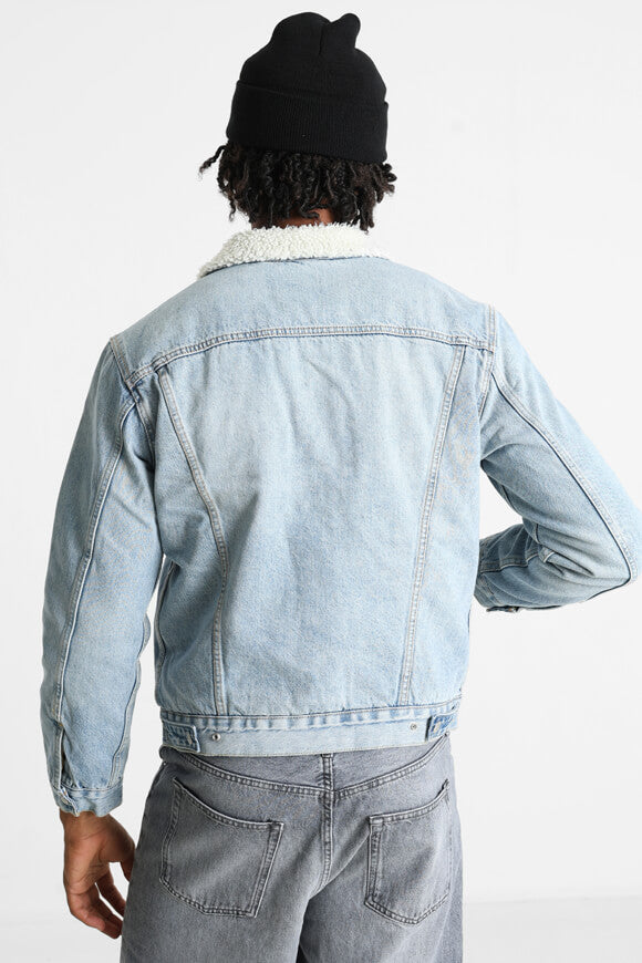 Giacca in denim foderata Trucker Type 3 - Blu Kentucky