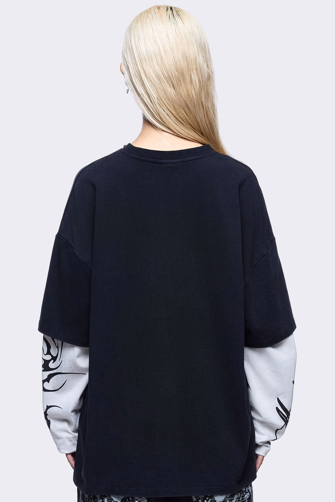 Made In Heel Langarmshirt - Black + Light Grey