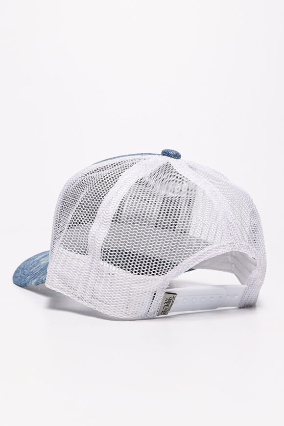 Newark Trucker Cap / Snapback - Denim Blue + White