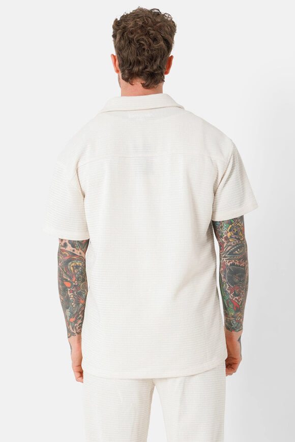 Chemise structurée logo été - Light Beige