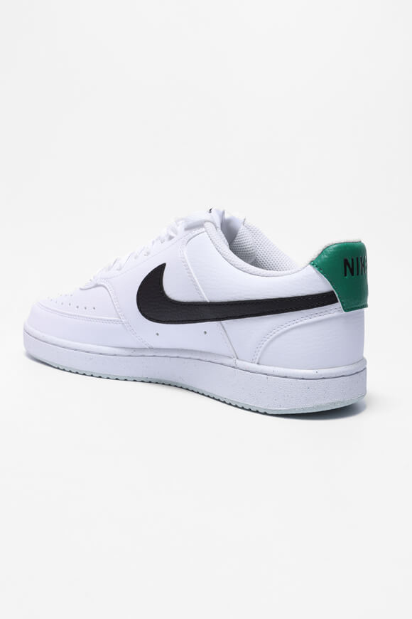 Court Vision Next Nature Sneaker - White + Black + Malachite