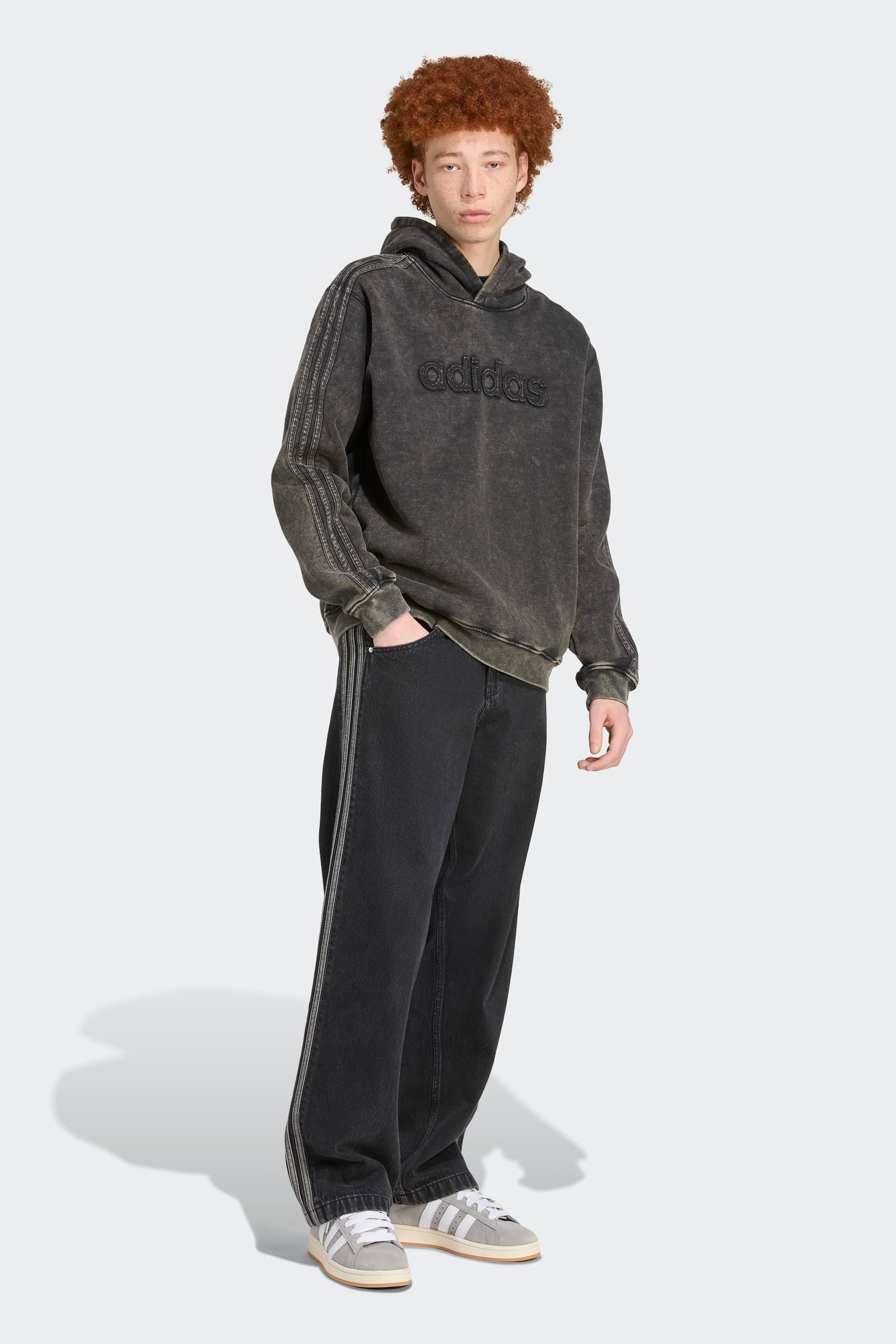 Sweatshirt ample à capuchon - Black
