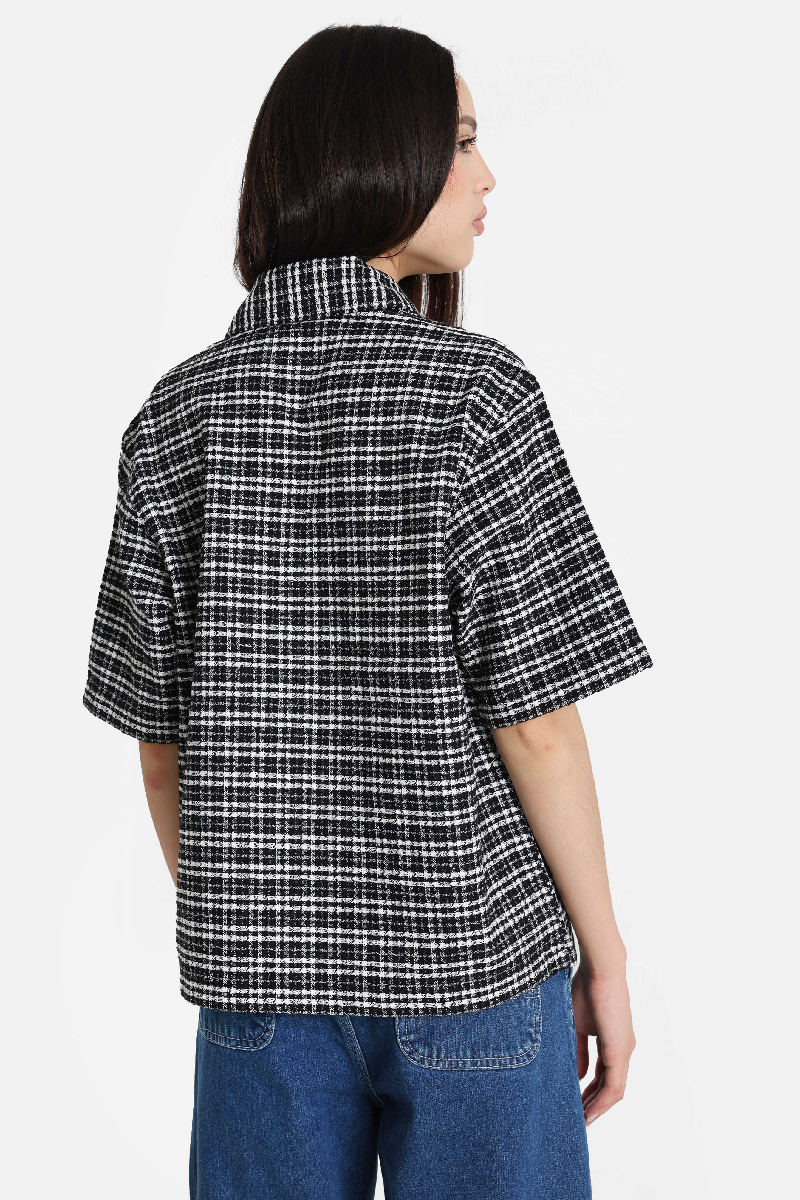 Michigan Shirt - Kander Check Black